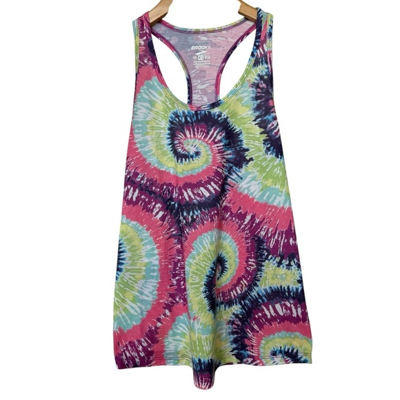 Brooks Tops - Brooks Women's XS Tie-Dye Tank Top Rock 'n' Roll Marathon Series Running Active